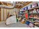 Unfinished basement with exposed ductwork and studs, offering ample storage space at 1311 Cobblemill Nw Way, Kennesaw, GA 30152