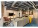Finished basement with a seating area and entertainment center at 4020 N Cooper Lake Se Rd, Smyrna, GA 30082