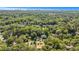 A serene aerial view of a neighborhood surrounded by lush greenery, showcasing the city skyline at 437 Eastland Dr, Decatur, GA 30030