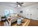 Bright bedroom boasts hardwood floors, two closets, and a charming wrought iron bed frame at 1424 Van Epps Se Ave, Atlanta, GA 30316