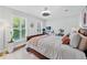 Cozy bedroom with natural light, wood floors, ceiling fan, neutral colors, and ample space at 403 Defoors Mill Nw Dr, Atlanta, GA 30318