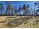 A grassy, sloped backyard with mature trees at 80 Heyman Dr, Covington, GA 30016