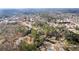 A high aerial view of the Snellville neighborhood in the fall season at 3032 Ross Rd, Snellville, GA 30039