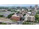 Aerial view showcasing the surrounding neighborhood and proximity to downtown at 434 Marietta St Nw # 401, Atlanta, GA 30313
