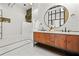 Bright bathroom with double vanity and modern fixtures at 434 Marietta St Nw # 401, Atlanta, GA 30313