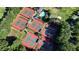 Overhead view of the community tennis courts, offering residents a great sporting opportunity at 1328 Amberwood Dr, Woodstock, GA 30189