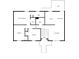 Floor plan showing bedrooms, bathrooms, kitchen, living room, and deck at 1822 Oriole Trl, Lithia Springs, GA 30122