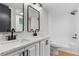 Bathroom features a double vanity, modern fixtures, and a shower at 4212 Bryan Se Dr, Acworth, GA 30102