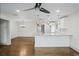 A bright, modern, and renovated living space featuring hardwood floors at 664 Florence Nw Pl, Atlanta, GA 30318