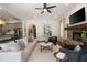 Bright and airy living room with open floor plan, fireplace, and stylish decor at 1003 North Ne Ave, Atlanta, GA 30306
