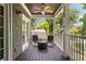 Cozy covered porch with seating area and peaceful view at 1003 North Ne Ave, Atlanta, GA 30306