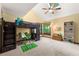 Bright bedroom featuring loft bed, desk and window seat at 4710 Misty Lake Ne Ct, Kennesaw, GA 30144
