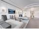 Open-concept living room featuring modern furniture, decorative art, and a mounted television at 75 14Th St Ne # 4140, Atlanta, GA 30309