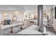 Expansive open floor plan seamlessly integrating the bedroom, living area, and bar at 75 14Th St Ne # 4140, Atlanta, GA 30309