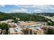 An aerial view of neighborhood with river views near an interstate and office park at 1211 Riverscall Ln, Atlanta, GA 30339
