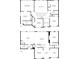 Detailed floor plan showcasing the layout of the home, including bedrooms, kitchen, living room and bathrooms at 5312 Tormeal Trce, Suwanee, GA 30024