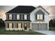 Charming two-story home featuring a brick and siding facade, covered porch, and an attached two-car garage at 246 Crabapple Rd, Mcdonough, GA 30253