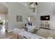 Bright living room features a fireplace, high ceilings, large windows and hardwood floors at 3930 Suwanee Bend Dr, Suwanee, GA 30024
