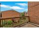 Balcony overlooking well maintained community gardens at 6520 Roswell Rd # 48, Atlanta, GA 30328
