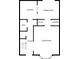A detailed floor plan of the first floor, showcasing the kitchen, living room, bathroom and dining room at 6520 Roswell Rd # 48, Atlanta, GA 30328
