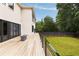 Gorgeous wood deck overlooking backyard; perfect for entertaining or outdoor dining at 4132 Carmain Ne Dr, Atlanta, GA 30342