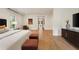 Spacious primary bedroom with fireplace and sitting area creating a private space for rest at 4132 Carmain Ne Dr, Atlanta, GA 30342