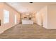 Open-concept kitchen with island, stainless steel appliances and recessed lighting at 250 Crabapple Rd, Mcdonough, GA 30253