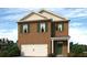 Two-story brick home with attached garage, green shutters, and manicured landscaping at 3048 Manor Hill Pl, Union City, GA 30291
