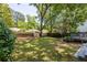 A beautiful backyard featuring a professionally landscaped lawn and mature shade trees at 139 Sisson Ne Ave, Atlanta, GA 30317