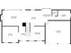 Detailed first-floor plan showcases layout with kitchen, dining, living areas, office and garage dimensions at 1661 Duxbury Nw Ln, Kennesaw, GA 30152