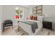 Bright bedroom featuring neutral tones, modern furnishings, and natural light at 380 2Nd St, Fayetteville, GA 30214