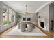 Well-lit dining area with backyard view at 4560 Harris Trl, Atlanta, GA 30327
