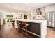 Modern kitchen with a large island, stainless steel appliances, and hardwood floors at 710 Oakview Rd, Decatur, GA 30030