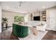 Bright living room boasts built-in shelving, a comfortable seating arrangement, and a large window at 710 Oakview Rd, Decatur, GA 30030
