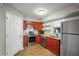 Efficient kitchen with stainless steel appliances and modern design features at 212 Brittany Ct, Duluth, GA 30096