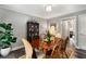 Cozy dining room featuring a wooden table, stylish chairs, and elegant decor at 2349 Northlake Ne Ct, Atlanta, GA 30345