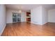 Dining area featuring hardwood floors and sliding glass doors at 6026 Belle Meade Ct, Villa Rica, GA 30180