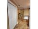 A shower with tile surround and tile floor along with a soaking tub at 6210 Douglas Manor Ct, Douglasville, GA 30134