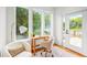 Bright office space featuring a writing desk, neutral chair, and access to the outdoor deck at 862 Hobson Street Southwest Sw St, Atlanta, GA 30310