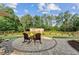 Beautiful backyard with a stone patio and seating area, perfect for outdoor entertaining at 980 Casteel Rd, Powder Springs, GA 30127