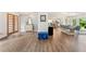 Inviting foyer with hardwood floors that flows into the kitchen and living areas at 980 Casteel Rd, Powder Springs, GA 30127