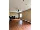 Spacious living room with wood floors and a ceiling fan at 2816 Quinbery Dr, Snellville, GA 30039