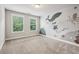 Spacious bedroom features a custom ocean themed mural at 2817 White Oak Ln, Decatur, GA 30032