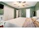Cozy bedroom showing a closet and connecting bathroom at 1235 Waterwood Dr, Loganville, GA 30052
