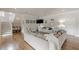Spacious living room with hardwood floors, comfortable seating, and staircase at 3718 Lake Vis, Douglasville, GA 30135