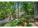 Home exterior with lush greenery and multiple deck areas at 893 Vistavia Cir, Decatur, GA 30033