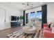 Contemporary living room with hardwood floors and comfortable seating area at 989 Bibbs Circle Nw # 25, Atlanta, GA 30318