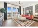 Bright living room with balcony access and stylish decor for relaxation and entertaining at 989 Bibbs Circle Nw # 25, Atlanta, GA 30318