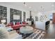 Open-concept layout seamlessly connecting the living room and kitchen with modern decor at 989 Bibbs Circle Nw # 25, Atlanta, GA 30318