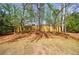 Backyard with privacy fence and mature trees offers a peaceful outdoor setting at 1021 Oakpointe Pl, Dunwoody, GA 30338